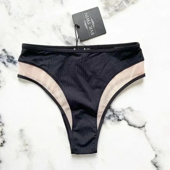 Evil Twin Black Illusion Mesh Bikini Bottom NWT - Picture 5 of 9